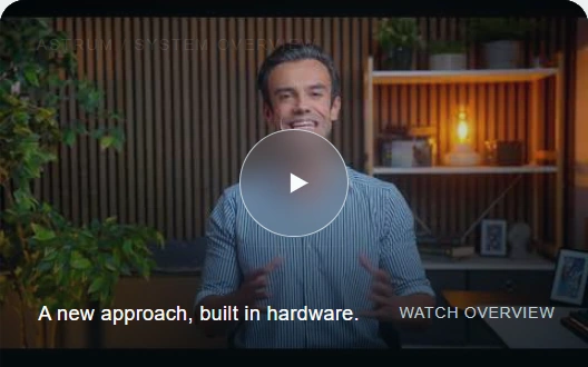 Introduction-video preview supplied with the feedback: A new approach, built in hardware. Watch overview.